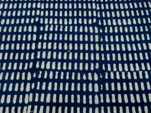 Indian Cotton Hopscotch Indigo