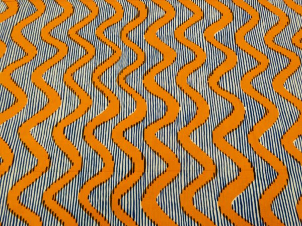 BW Wax Afrika Wellen orange