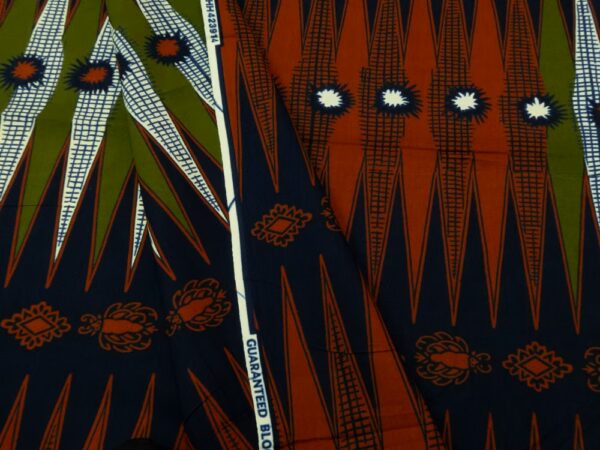 BW Wax Afrika Backgammon grün-rost – Bild 2