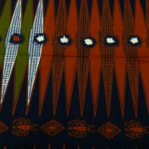 BW Wax Afrika Backgammon grün-rost