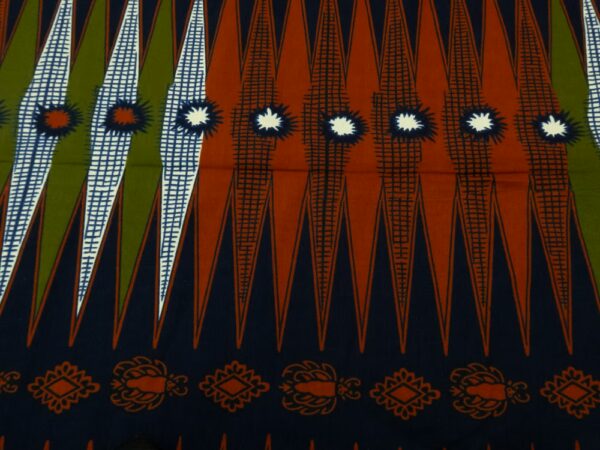 BW Wax Afrika Backgammon grün-rost