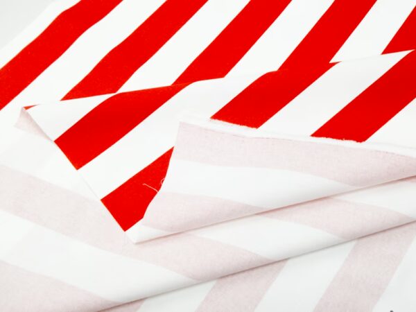 BW Twill Streifen breit rot-weiss – Bild 2