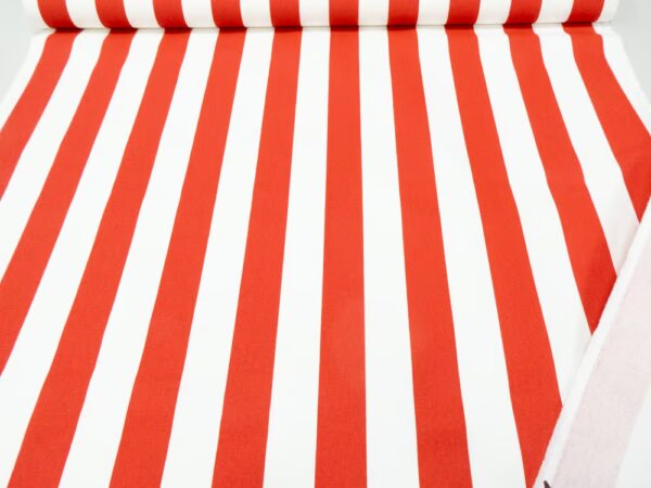 BW Twill Streifen breit rot-weiss – Bild 3