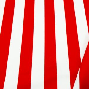 BW Twill Streifen breit rot-weiss