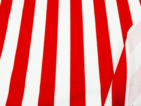 BW Twill Streifen breit rot-weiss
