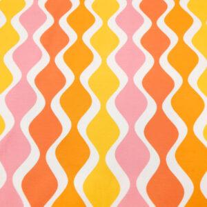 BW Jersey Wellen orange-rosa