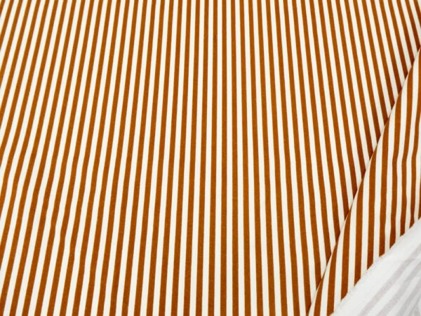 BW Twill Streifen schmal ocker-weiss