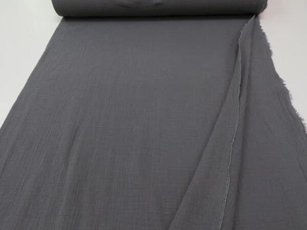 Double Gauze Bambino Stahlgrau – Bild 3