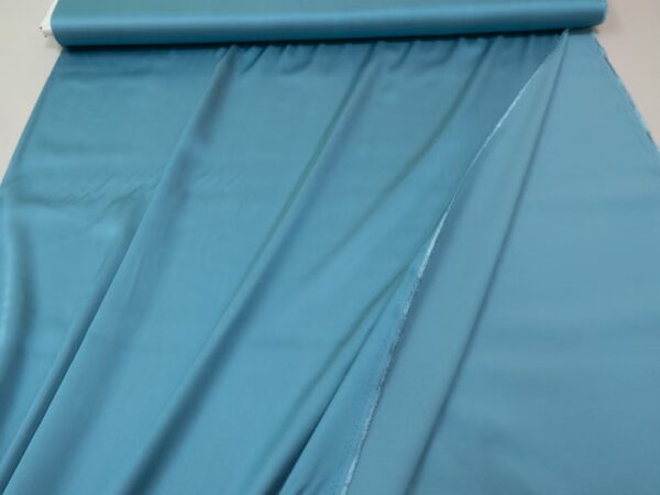 Viskose Satin 31 dusty blue – Bild 2