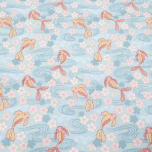 BW Koi hellblau mit Gold