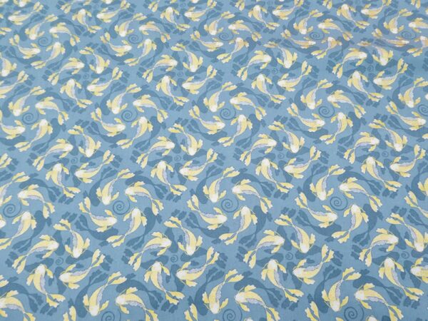 BW Swimming Koi blau-gold