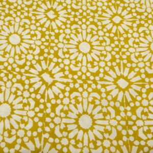 Stoff Indian Cotton Papercut ochre