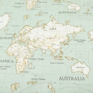 Deko Maps Duckegg - PVC besch.