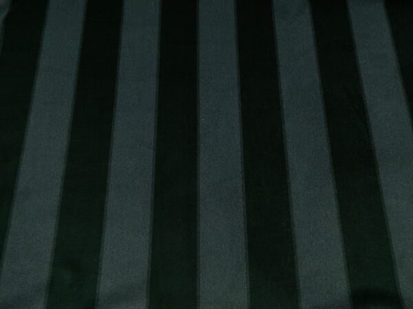 Deko Haldon ebony - Streifen Samt grün