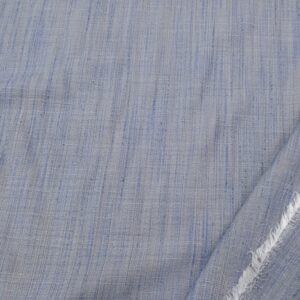 Leinen-Viskose blaugrau meliert