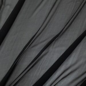 Seide Crepe Chiffon schwarz