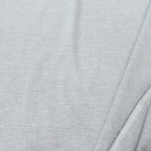 Voile BW Streifen MIni grau-weiss