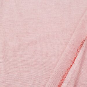 Voile BW Streifen MIni rot-weiss