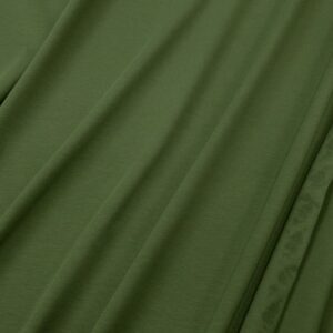 Baumwolle Jersey Maxi Uni Dillgrün