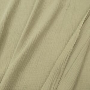 Double Gauze uni Aloegrün
