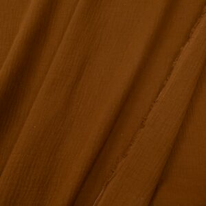 Double Gauze uni Mandelbraun