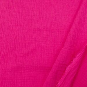 Double Gauze uni magenta