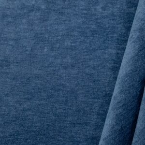 Deko Samt meliert jeansblau