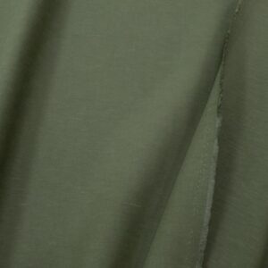 Viskose-Leinen khakigrün