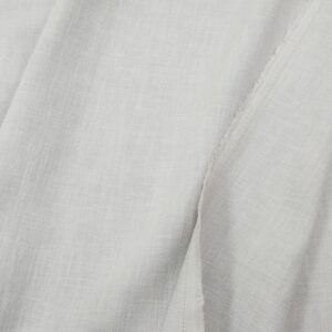 Stoff Ramie Twill stonewashed hellgrau