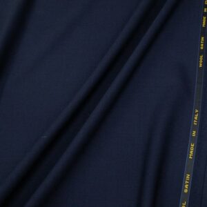 WO-Satin Stretch Italien marine