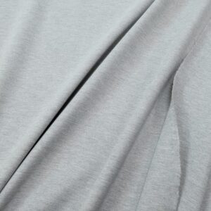 Romanitjersey schwer hellgrau melange