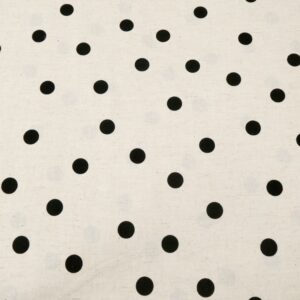 BW-Li Punkte Tofuweiss meliert-schwarz