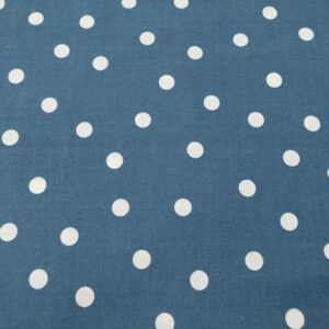 BW-Li Punkte jeansblau-cremeweiss