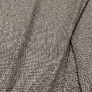 Tweed Sky Fischgrat Sprenkel braun