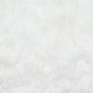 Zottel Plüsch Fell weiss