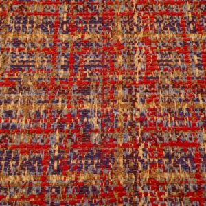 Tweed Chanel grob rot-blau