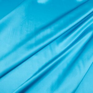 Stoff Seidensatin türkis