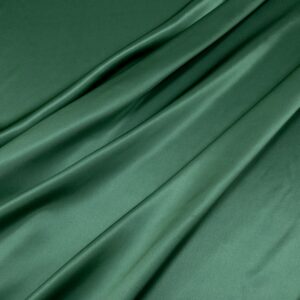 Stoff Seidensatin Folige Green
