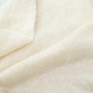 Mohair Wollstoff naturweiss