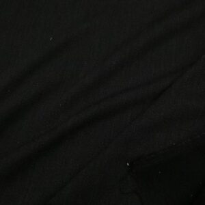 Wollmischung grob Köper schwarz-grau