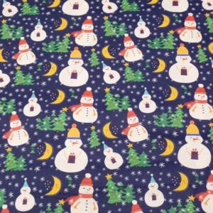 Weihnachten Modern Holiday blau-Schneemänner