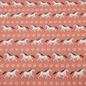 BIOBaumwolle Happy Homestead Pferde