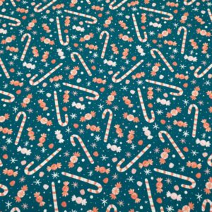 Baumwolle Bright Holiday Zuckerstangen