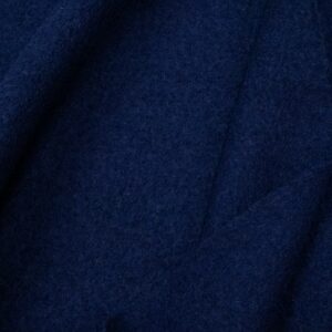 Walkloden Schurwolle Navy Peony blau