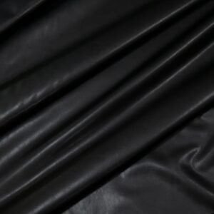 Lederimitat elastisch schwarz