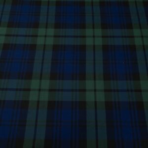 Schottenkaro grün-blau Mischgewebe