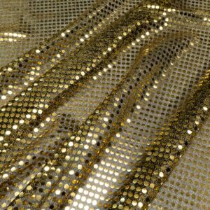 Lurexstoff Pailletten gold