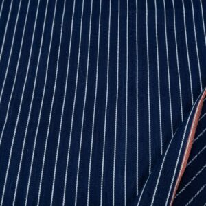 Indian Cotton Indigo Pinstripe Handloom