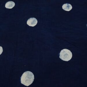 Indian Cotton Indigo Moon Punkte 5cm