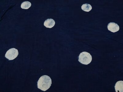 Indian Cotton Indigo Moon Punkte 5cm